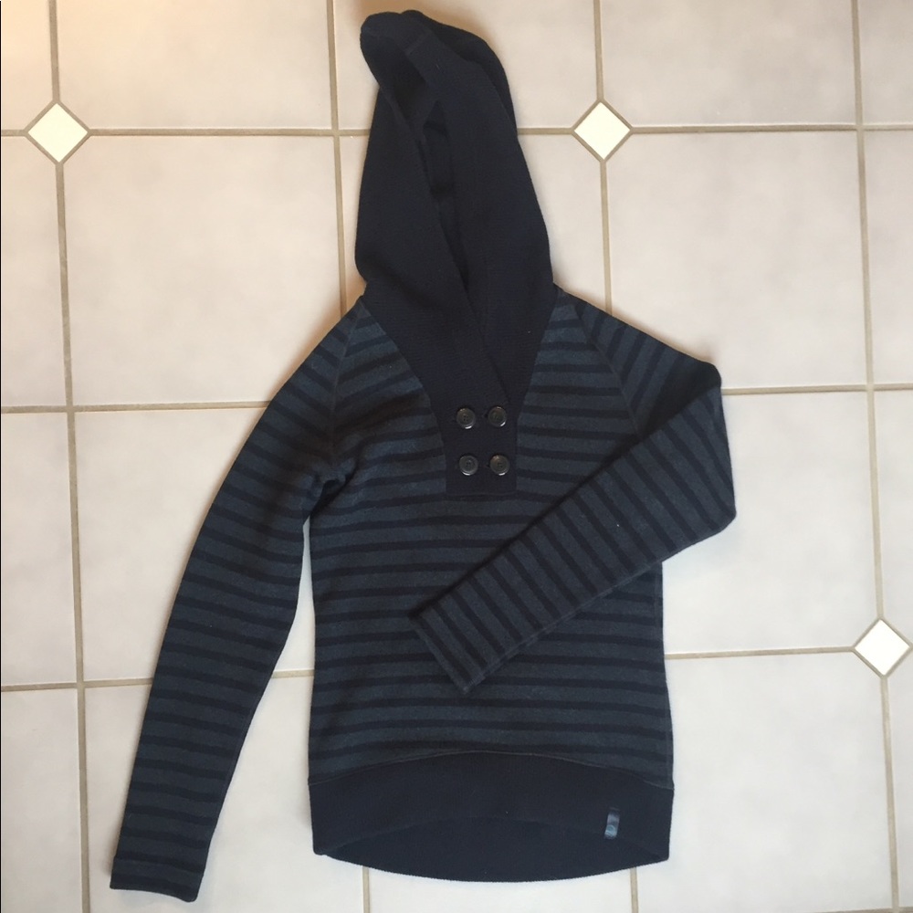 Wool hooded sweater
